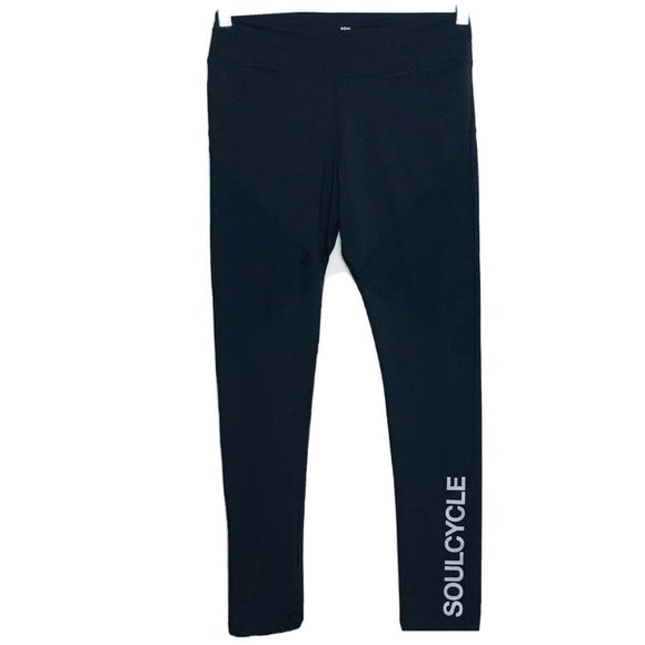 soulcycle Pants - Soulcycle Mesh Navy Blue Leggings Size Medium